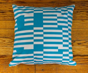 Bright graphic print cushion from Etsy