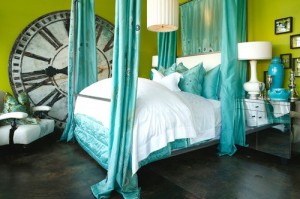Bright Concrete Bedroom