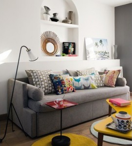 Cushions to brighten your sofa