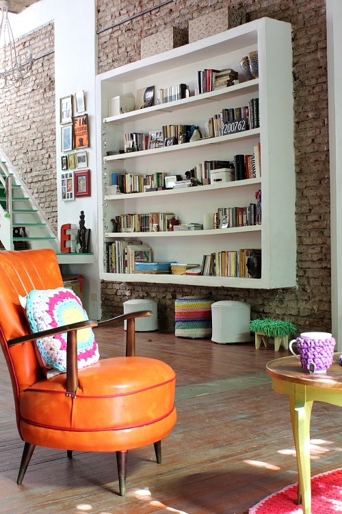 Exposed Brick in Living Area