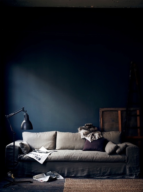 Blue living room