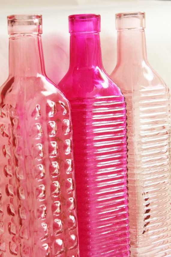 pink bottles