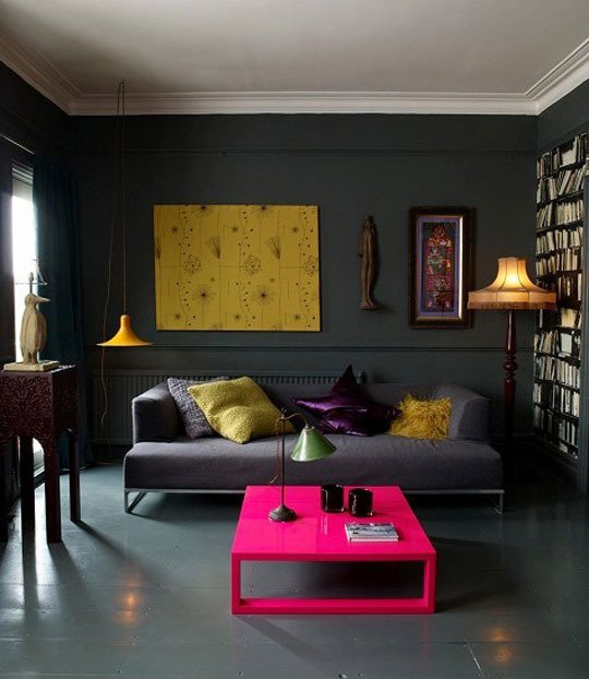 flourescent coffee table