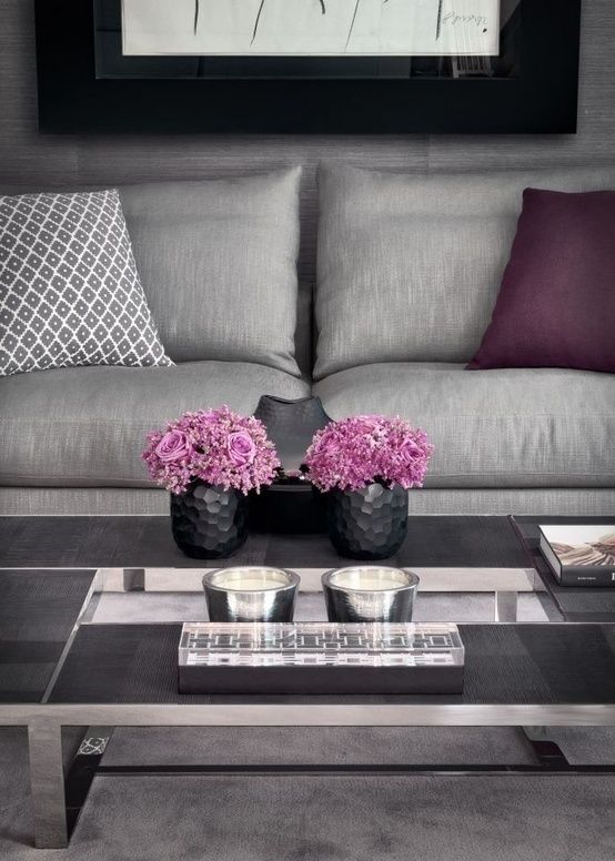 grey and purple