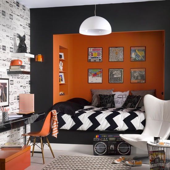 Monochrome with orange