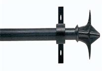 Artisan 12mm Spear Black Wrought Iron Pole