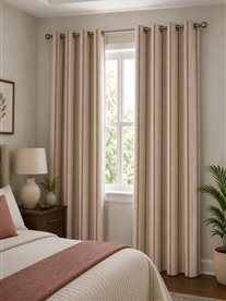 Hopsack Stripe Peony