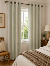 Sackville Stripe Eau De Nil/Linen