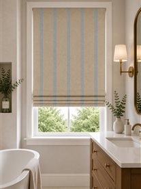 Hopsack Stripe Bluebell
