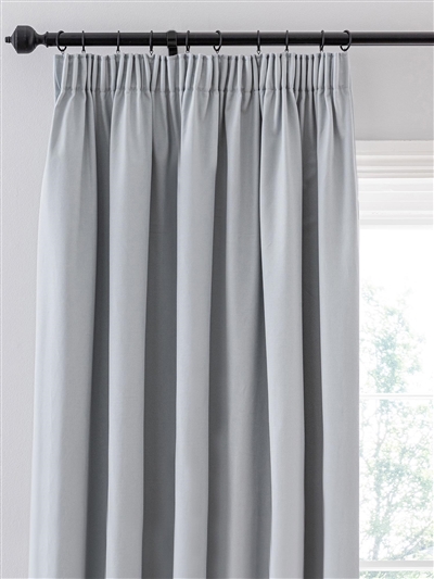 pencil pleat ready made curtains in Heron. 30% Off.