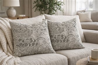 Woodsford Charcoal Cushion