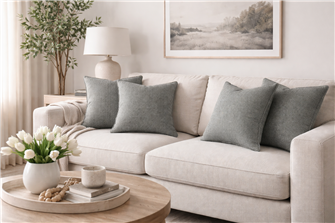 Henley Steel cushion