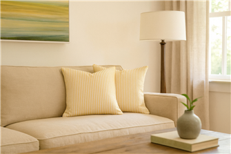 Atlanta Ochre Cushion