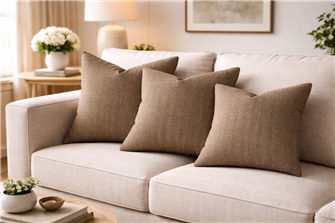 Henley Mocha cushion