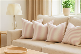 Candy Stripe Pink Cushion