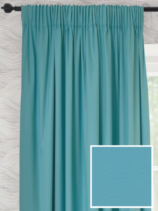Ready Made Pencil Pleat Curtains In Fuji Loom And Last