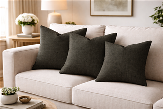 Henley Licorice cushion