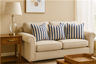 Ticking Stripe 2 Airforce Cushion