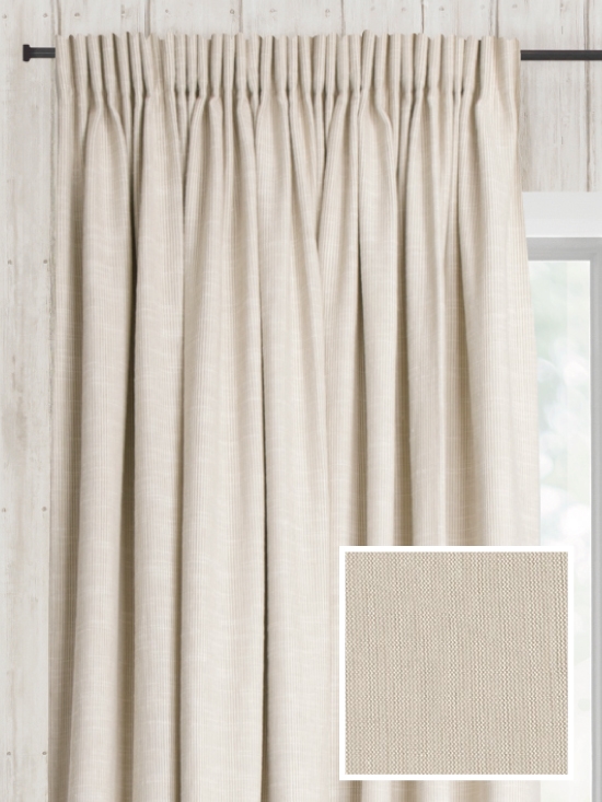 Ready Made Pencil Pleat Curtains In Austin Loom And Last