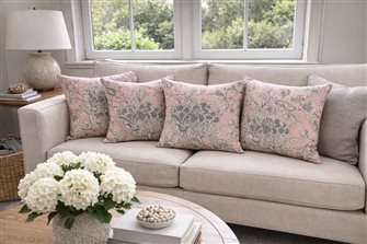 Woodsford Blush Cushions