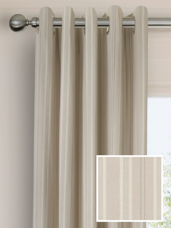 Ready Made Pencil Pleat Curtains In Iona Loom And Last