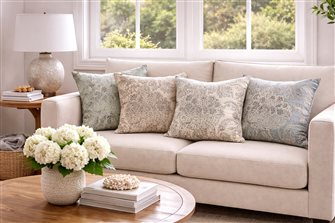 Woodsford Teal Cushions