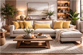 Henley Honey cushion