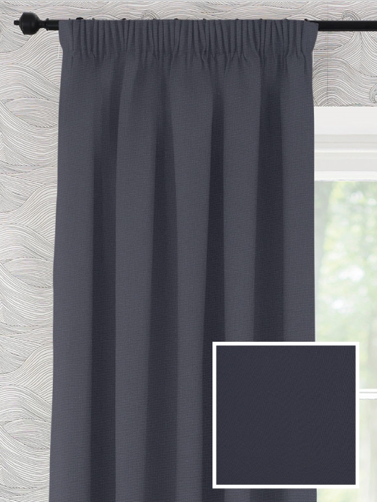 Ready Made Pencil Pleat Curtains In Falcon Loom And Last
