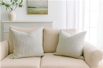 Candy Stripe Mint Cushion